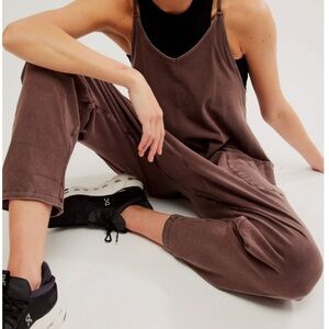 FP Movement by Free People Hot Shot Onesie Dark Espresso Small